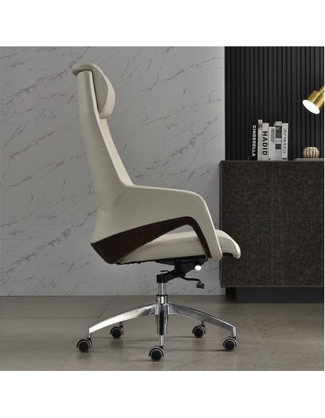 Office Boss Chair Italian Luxury Leather Computer Chair Comfortable Office Chair for Long Hours of Sitting Business Executive Chair