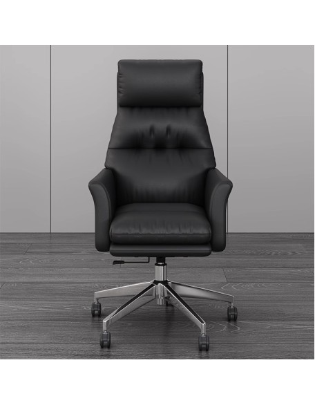 Office chair, luxury executive chair, computer chair, lumbar support, height-adjustable, thick cushion, ergonomic chair