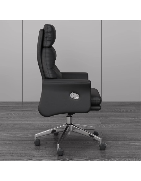 Office chair, luxury executive chair, computer chair, lumbar support, height-adjustable, thick cushion, ergonomic chair