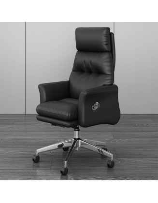 Office chair, luxury executive chair, computer chair, lumbar support, height-adjustable, thick cushion, ergonomic chair