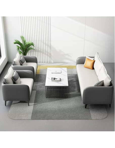 Office sofa for business reception, leisure, rest, and waiting areas; simple and modern office furniture set