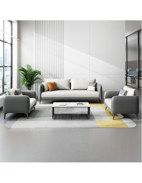 Office sofa for business reception, leisure, rest, and waiting areas; simple and modern office furniture set