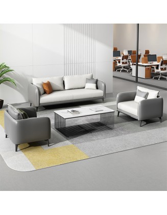 Office sofa for business reception, leisure, rest, and waiting areas; simple and modern office furniture set