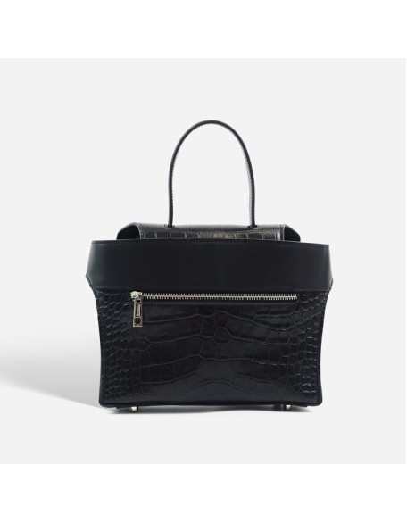 Crocodile-patterned handbag, women's luxury commuter bag, large capacity, versatile, office-style, single-shoulder crossbody leather bag