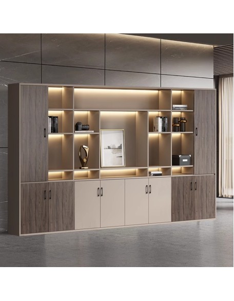 Executive desk, file cabinet, document cabinet, lockable cabinet, office wooden modern office archive bookcase