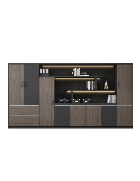 Boss File Cabinet with Lock Storage Cabinet Office Wooden Modern Office Background Cabinet Archive Bookcase