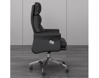 Office chair, luxury executive chair, computer chair, lumbar support, height-adjustable, thick cushion, ergonomic chair